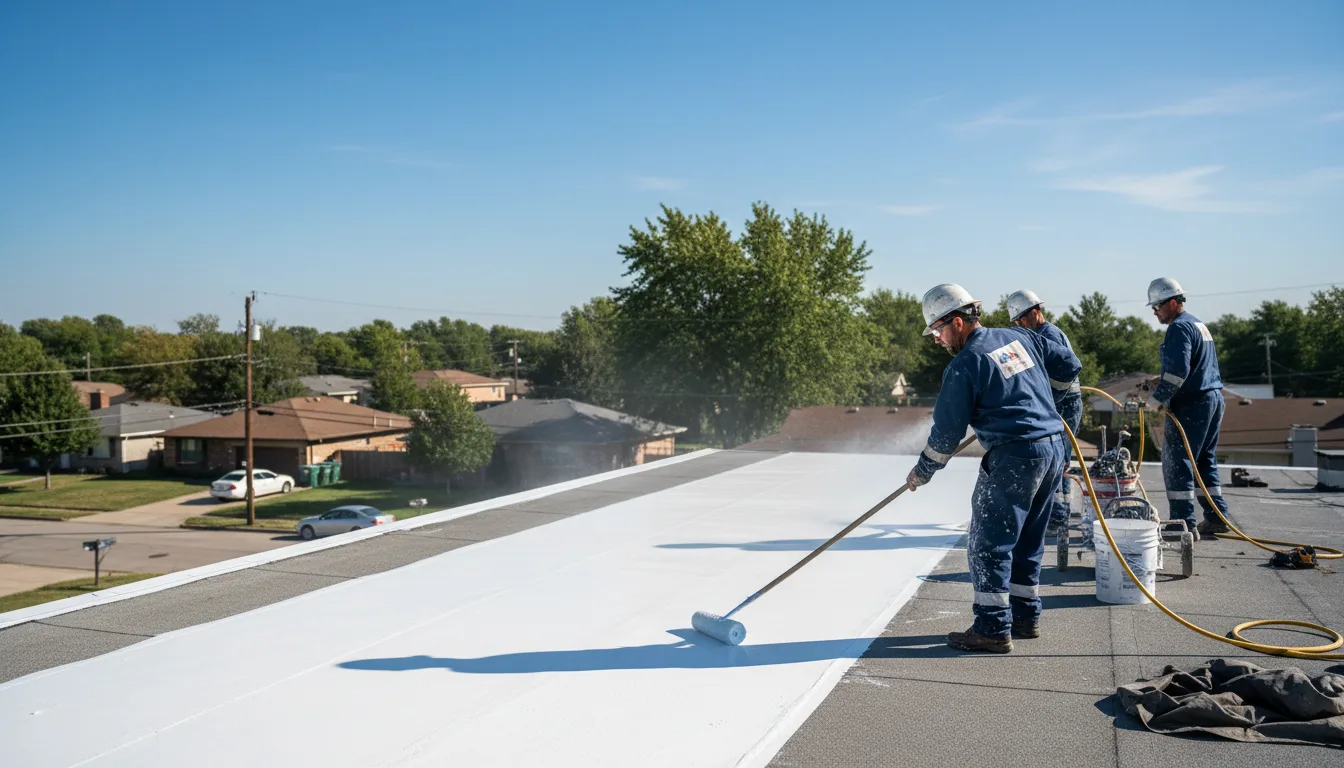 Commercial roof coating in Hebbronville, TX near me